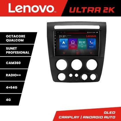 Navigatie Hummer H3 8 core QLED Qualcomm 4+64 360 Quad Core Android Waze USB Navigatie Internet Youtube Radio Lenovo CarStore Technology
