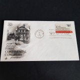 1974 SUA Bicentenar Primul Congres Continental-Plic Filatelic , Vintage