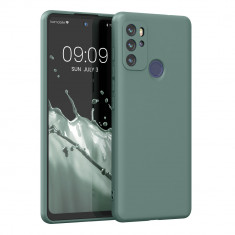 Husa pentru Motorola Moto G60s, Silicon, Verde, 56240.171, kwmobile