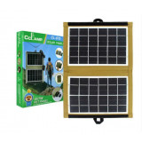 Panou solar pentru si cu Incarcare Solara, Portabil CL-670, Incarcare USB, 7.2W, pliabil, husa textila, Maro