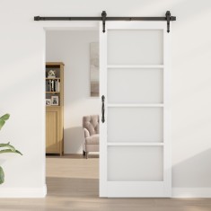 vidaXL Ușa de interior cu sticlă &quot;ORKDAL&quot; Alb 83x202x4 cm