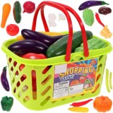 Cos depozitare cu 20 legume multicolor, jucarie plastic, varsta 3 ani+, ProCart