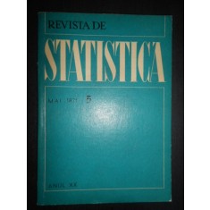 Revista de Statistica. Anul XX. Mai 1975
