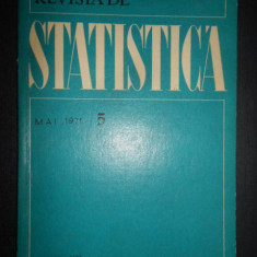 Revista de Statistica. Anul XX. Mai 1975