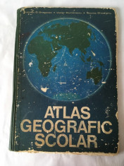 Atlas Geografic scolar vechi, anii 1977, Ed Didactica si Pedagogica, Bucuresti foto