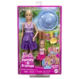 BARBIE FAMILY AND FRIENDS SET PAPUSA BARBIE SI PAPUSA CHELSEA