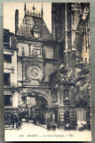 AD 244 C. P. VECHE -ROUEN -LE GROS HORLOGE-MARELE OROLOGIU-FRANTA-CIRCULATA 1933, Printata