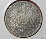 GERMANIA - PRUSIA 1908 - 3 MARK / MARCI - Wilhelm II ( Argint ) - (342)