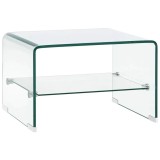 Cumpara ieftin Masuta de cafea, transparent, 50x45x33 cm, sticla securizata