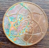 (M1441) MONEDA MAROC - 10 MAZUNAS 1922 (AH1340), SULTAN YUSEF, PROTECTORAT FRANCEZ