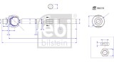 FEBI BILSTEIN 186318 Articulatie axiala, cap de bara