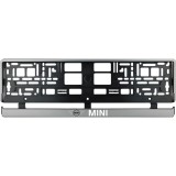 Set 2 bucati, suport numar inmatriculare argintiu Mini