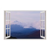 Autocolant decorativ, Fereastra, Natura si peisaje, Multicolor, 85 cm, 2893ST