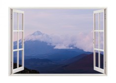 Autocolant decorativ, Fereastra, Natura si peisaje, Multicolor, 85 cm, 2893ST foto