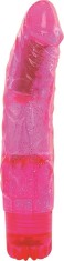 Vibrator Jammy Glitter, Multispeed, Roz, 20 cm foto