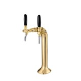 Schanks&auml;ule, Bierzapfs&auml;ule, Gold, 2-leitig, elegant