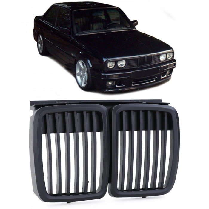 Grila BMW E30 negru mat NOU