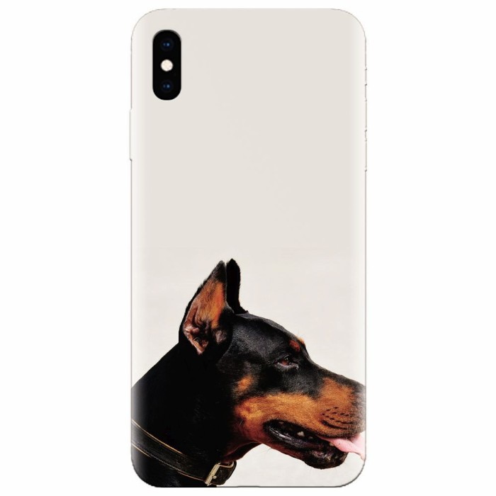 Husa silicon pentru Apple Iphone XS, Doberman