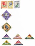 Mongolia - Marci diverse (10 buc.), 1960-1962 - valori obliterate
