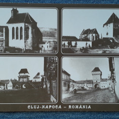270 - Cluj-Napoca Calvaria, Bastionul Croitorilor, Turnul Portii / carte postala