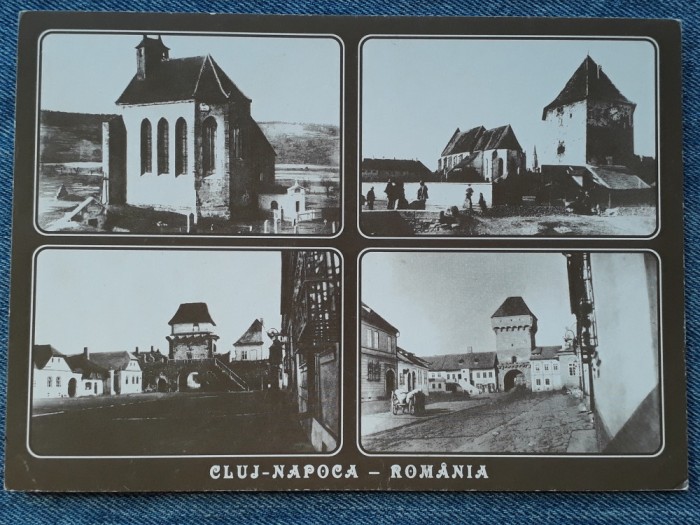 270 - Cluj-Napoca Calvaria, Bastionul Croitorilor, Turnul Portii / carte postala