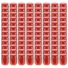Gossi borcane din sticla pentru gem, capace rosii, 96 buc., 230 ml