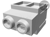 Regletă de Conexiuni PCB 90&deg; 10,16mm 2 Piste