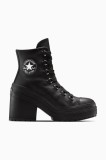 Converse teniși Chuck 70 De Luxe Heel culoarea negru, cu toc drept, A15514C