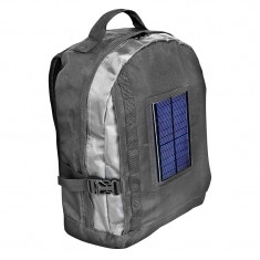 Rucsac pentru laptop cu incarcator solar Bresser, baterie 1800 mAh, geanta transport foto