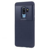 Husa de protectie pentru Samsung Galaxy S9 Plus Ipaky Elegant Grid Design TPU Hybrid Albastru, Flippy