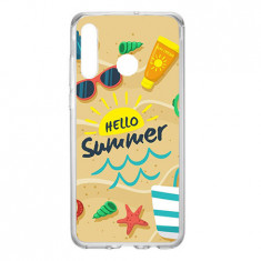 Carcasa Husa Huawei P30 Lite model Hello Summer, Antisoc + Folie sticla securizata Husa Huawei P30 Lite Tempered Glass Viceversa foto