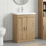 Cumpara ieftin Set de mobilier pentru baie Stejar Artizanal 61 x 40 x 84,5 cm