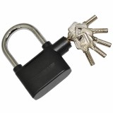 Cumpara ieftin Lacat cu alarma si amprenta, negru, 70 mm