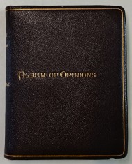 ILLUSTRATED ALBUM OF OPINIONS ( CAIET DE AMINTIRI ), illustrations by T. SULMAN ...H. WHATLEY , SFARSIT DE SECOL XX