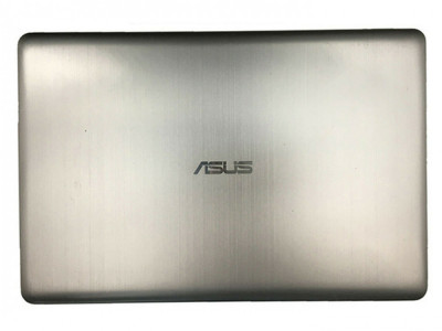 Capac display cu balamale Laptop, Asus, VivoBook Pro 15 N580, N580V, N580VD, N580VN, N580G, N580GD, non touch, argintiu foto