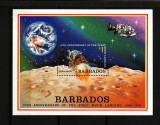 Barbados, 1979 | Aniv. 10 ani de la aselenizare - Apollo 11 - Cosmos | MNH | aph, Spatiu, Nestampilat