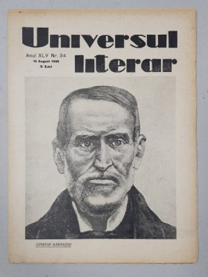 REVISTA &amp;#039;UNIVERSUL LITERAR&amp;#039;, ANUL XLV, NR. 34, 18 AUGUST 1929 foto