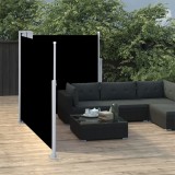 Gossi copertina laterala retractabila, negru, 100 x 600 cm
