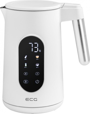 Fierbator electric ECG RK 1799 Smart White, 1.7 litri, 2200 W, pereti dubli, foto