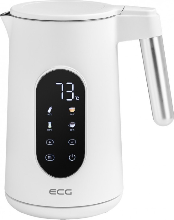 Fierbator electric ECG RK 1799 Smart White, 1.7 litri, 2200 W, pereti dubli,