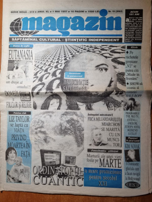 magazin 1 mai 1997-art liz taylor,kim novak foto