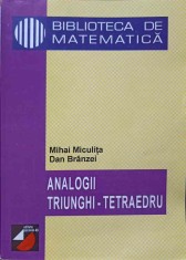 ANALOGII TRIUNGHI - TETRAEDRU-MIHAI MICULITA, DAN BRANZEI-257500 foto