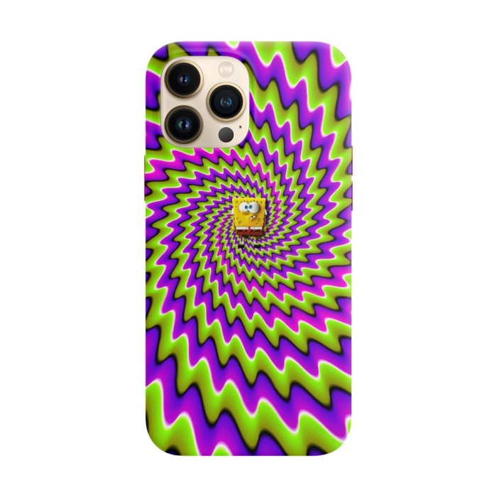 Husa compatibila cu Apple iPhone 13 model Sponge Bob, Silicon, TPU, Viceversa