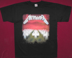 Tricou Metallica - Master of Puppets ,pe tricou Fruit of the Loom foto