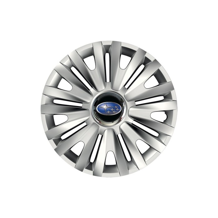 Set 4 capace roti Cu Inel Cromat Royal R15 Compatibil Cu Subaru