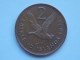 2 PENCE 1985 FALKLAND, America Centrala si de Sud