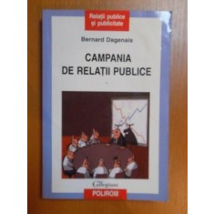 CAMPANIA DE RELATII PUBLICE de BERNARD DAGENAIS , 2003