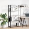 vidaXL Bibliotecă sonoma gri 80 x 30 x 153 cm Lemn compozit 868416