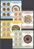 ROMANIA 2007 LP 1759 a CERAMICA ROMANEASCA FARFURII ROMANESTI I SET BLOCURI DE 6 TIMBRE SI MANSETA MNH, Nestampilat