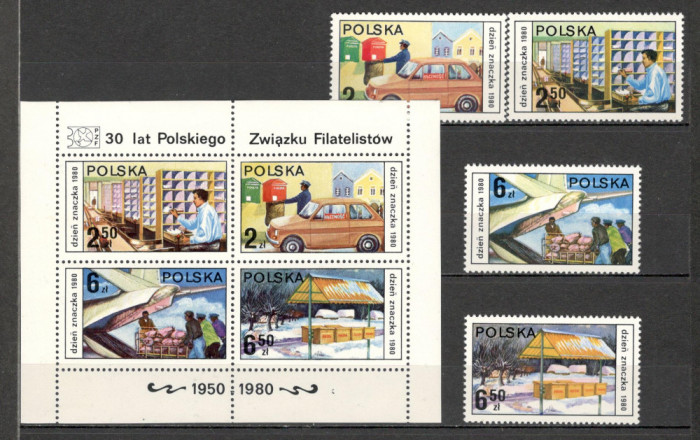 Polonia.1980 Ziua marcii postale MP.131